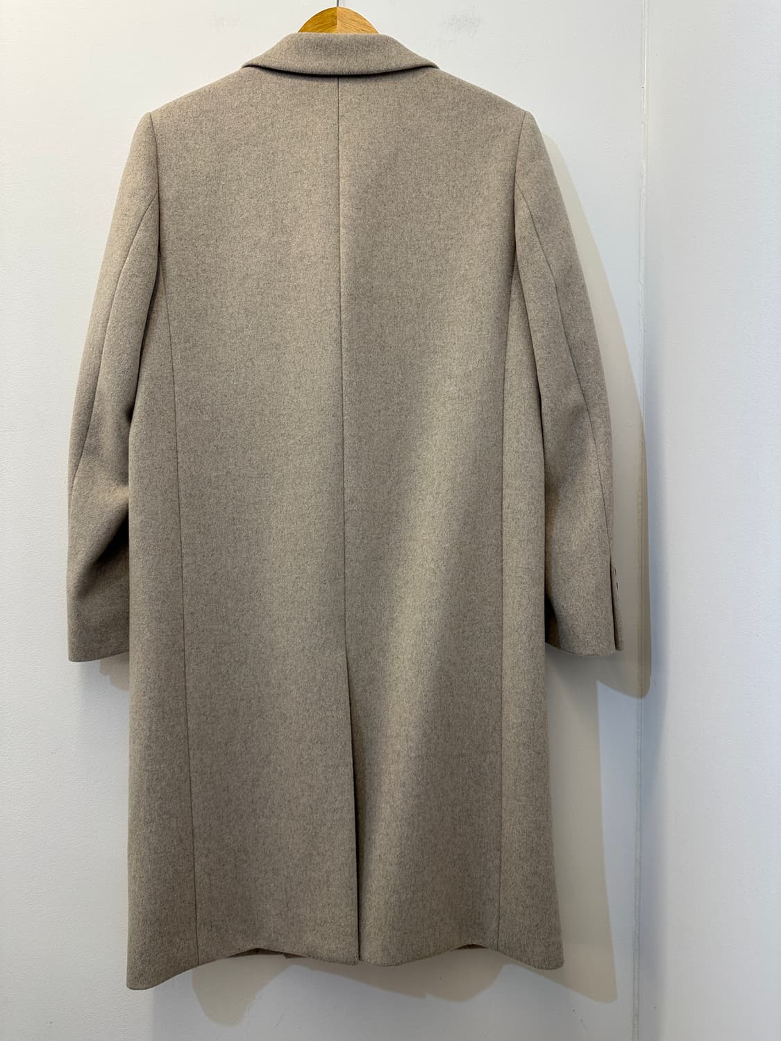 95)지오송지오 오트밀 더블 캐시미어 코트 상품이미지2