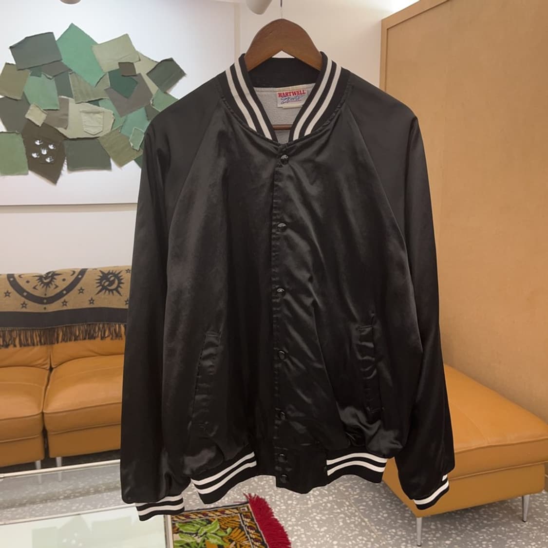 HARTWELL 재팬 빈티지 백프린팅 바시티자켓 105 C06325 상품이미지2