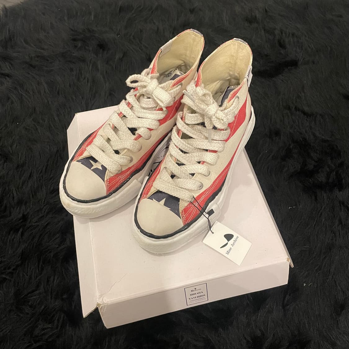 메종 미하라 야스히로 성조기 피터슨 하이탑 상품이미지1