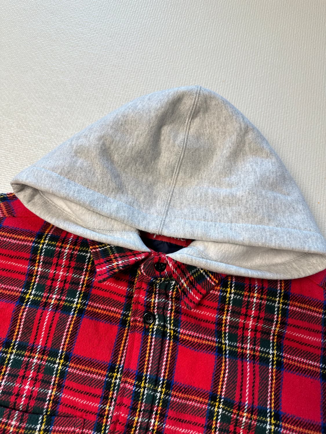 슈프림 체크후드셔츠 M사이즈 상품이미지2