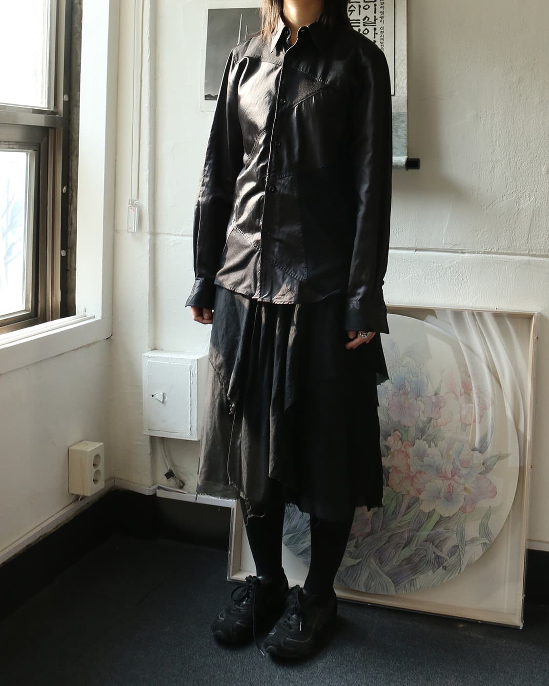 토네이도 마트 블랙 패치 셔츠  상품이미지2