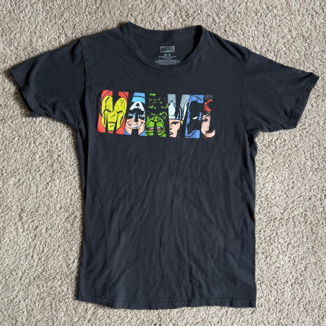 빈티지 마블 MARVEL 로고 티셔츠 상품이미지1