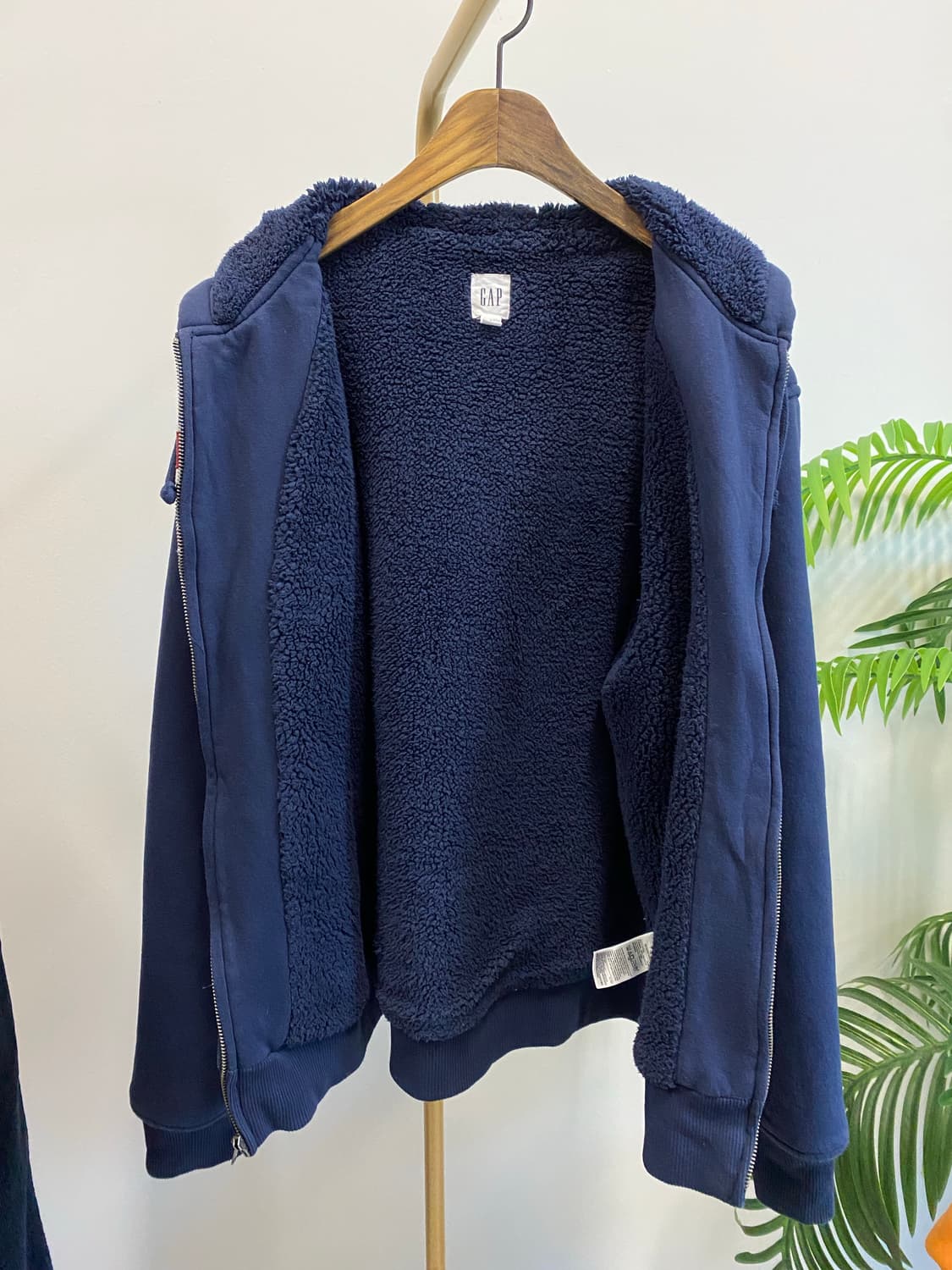갭 양털 후드집업(네이비) 상품이미지6