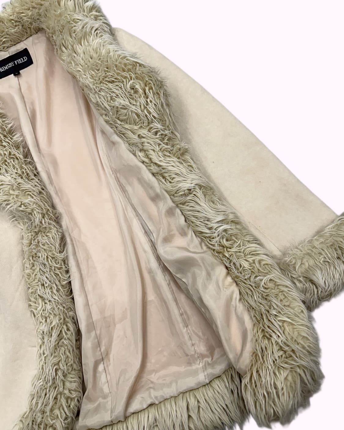 beige fur shearling jacket 상품이미지4