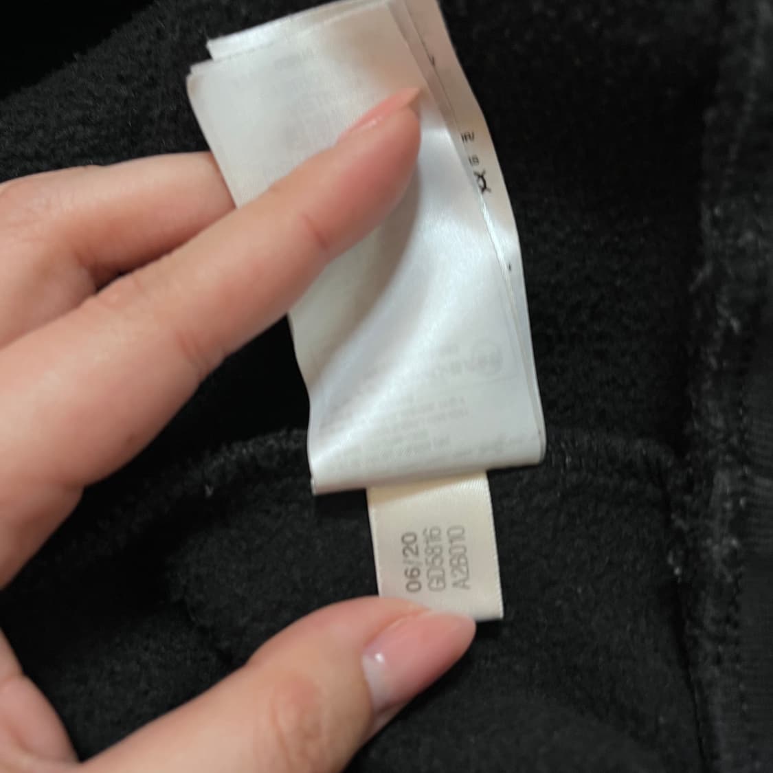 [정품] 아디다스 블랙 중앙스퀘어 로고 기모 맨투맨 [ XL ] 상품이미지5