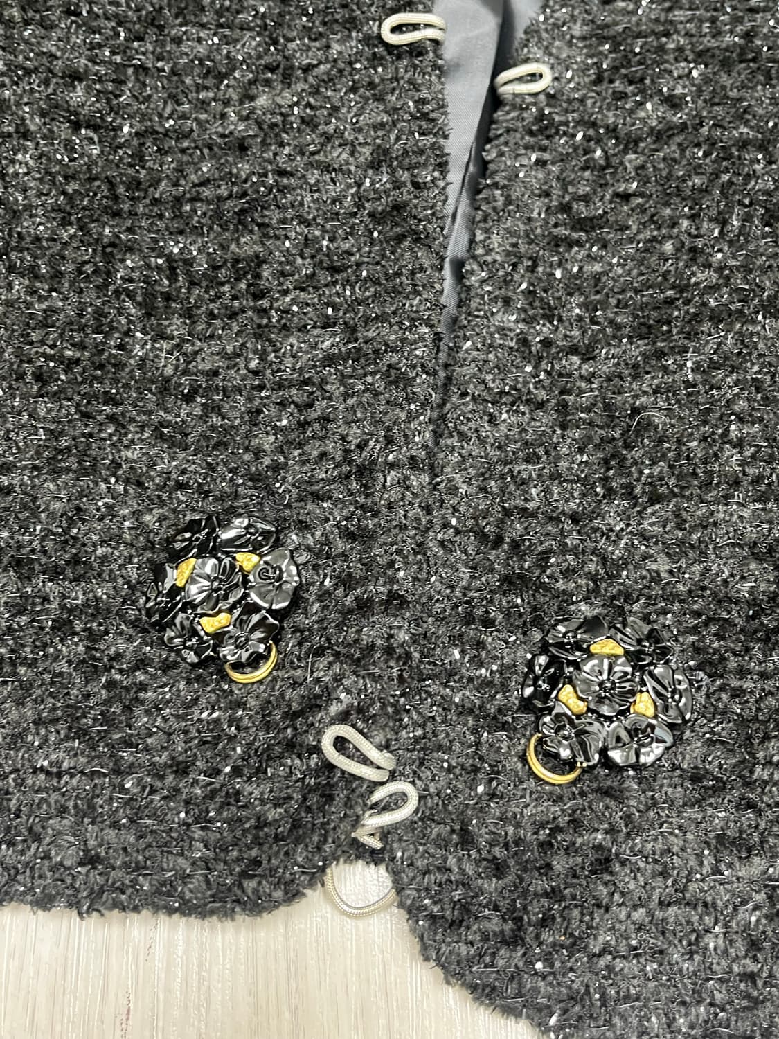 블랙 크롭 트위드 상품이미지3