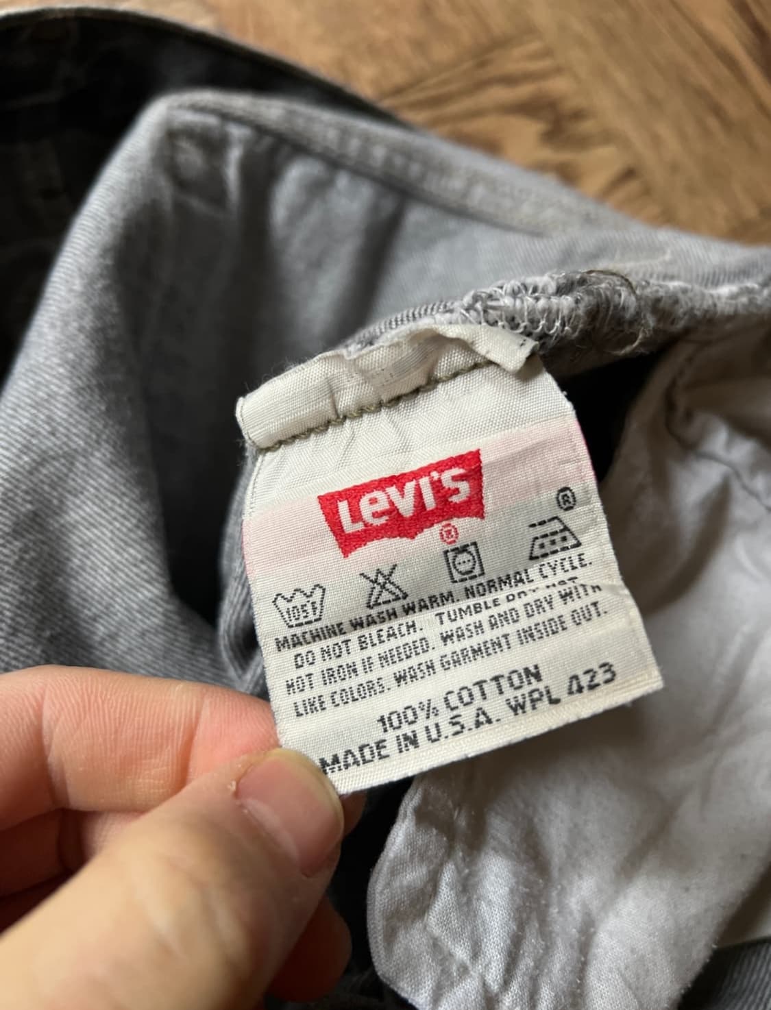 [36]Levi's 90s USA made 501 흑청 데님 18s 상품이미지4