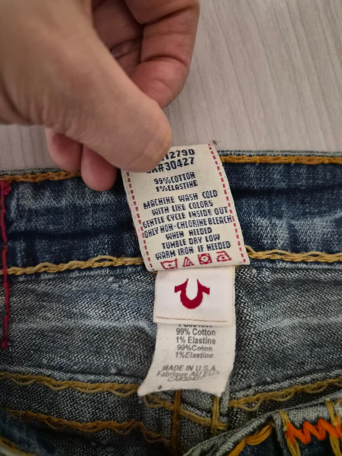 [오리지널 Y2K] 트루릴리전 빌리 슈퍼티 (Made in USA, 상품이미지6