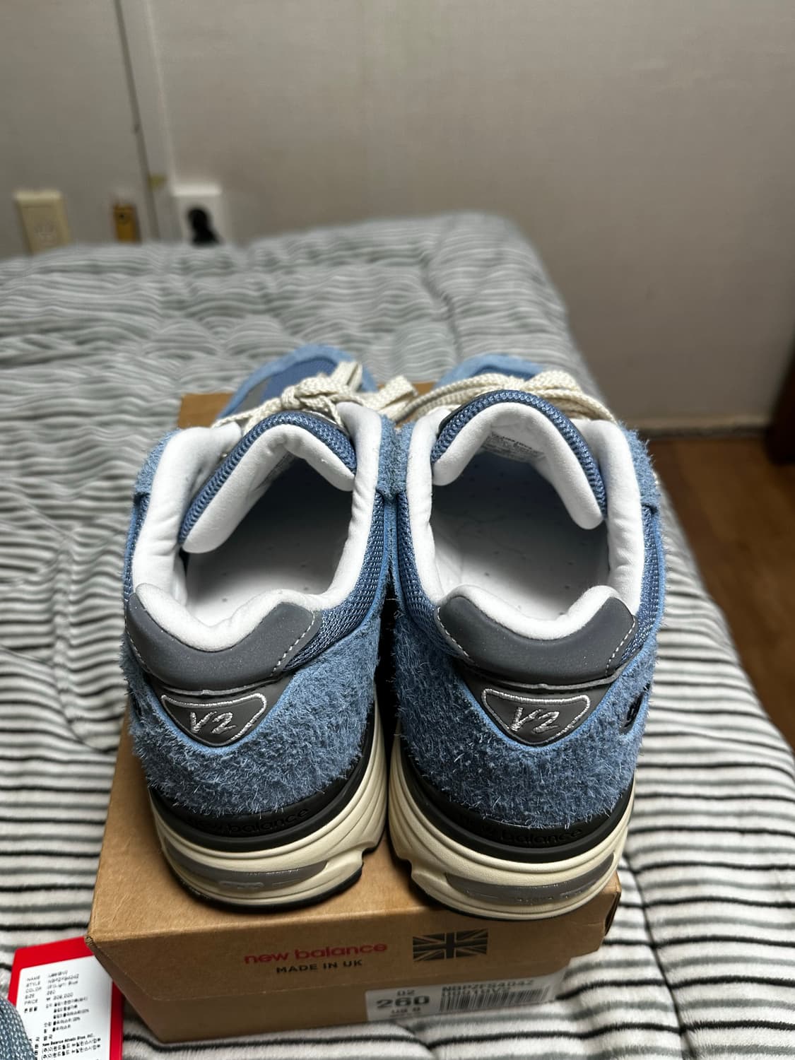 뉴발란스991v2 셀레스티얼 블루 페이디드 데님 260 상품이미지5