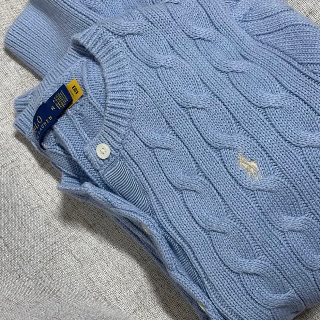 새상품 폴로케이블가디건 qr인증ㅇ 상품이미지1