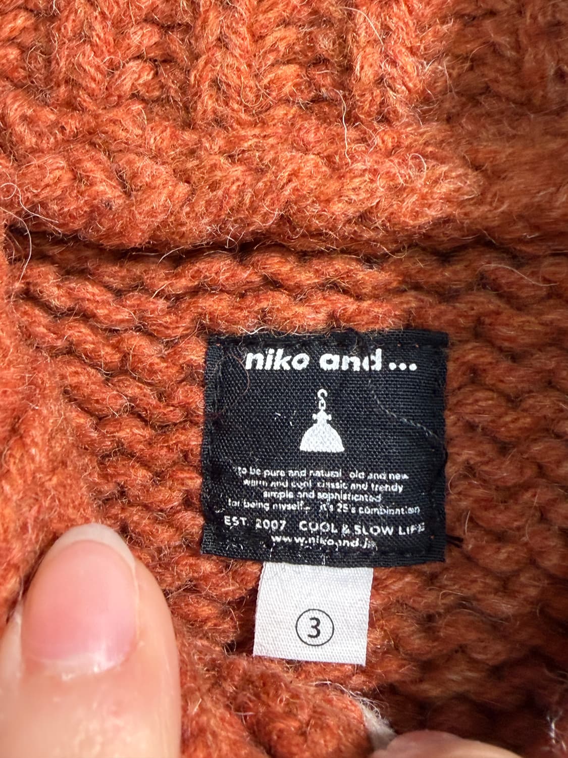 [M] niko and 니코앤드 헤비울 100% 숄칼라 베스트 상품이미지5