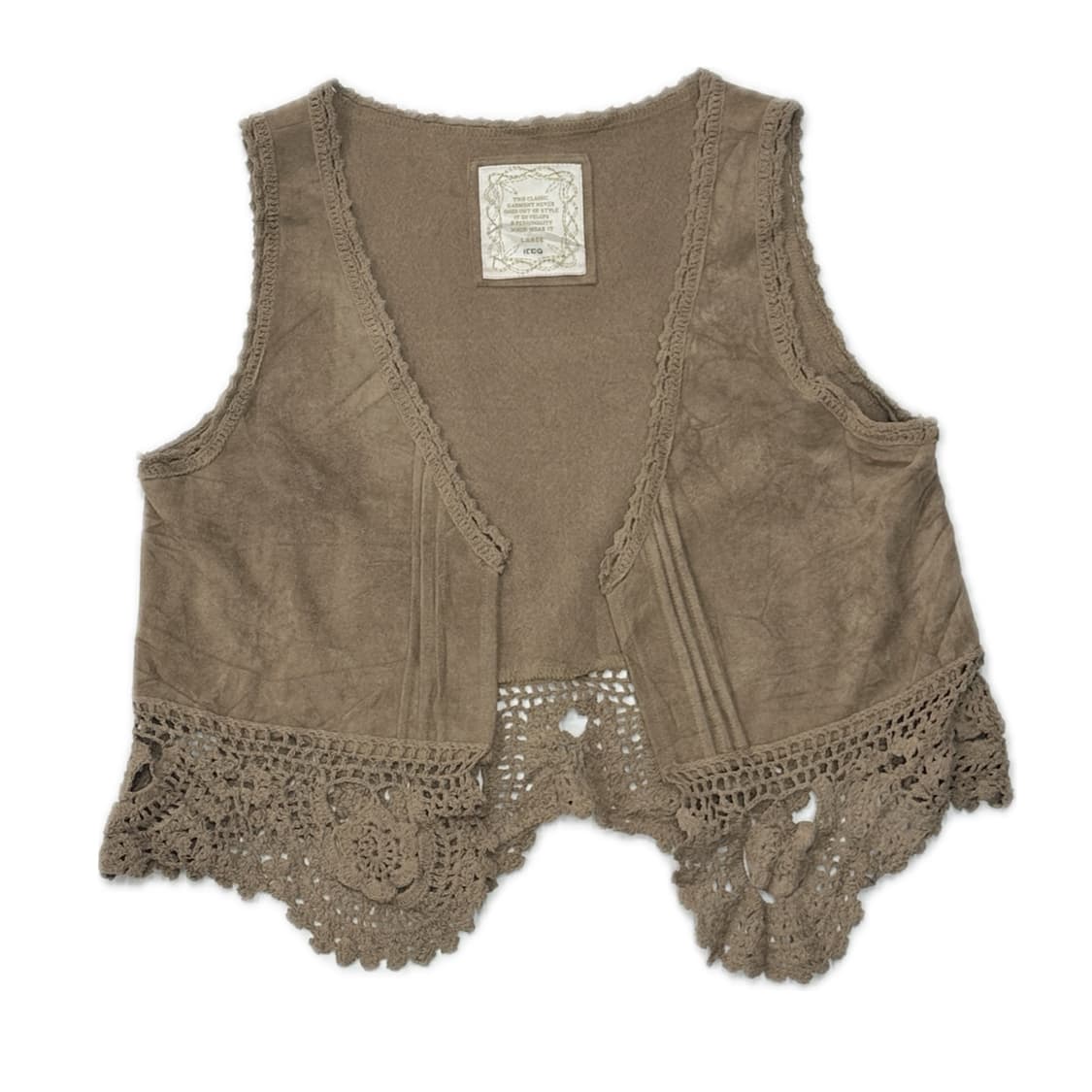 🪴모리걸 코튼 플라워 에스닉 코디세트🪴조끼 히피 레이스 라떼 그런지ㄹ 상품이미지3