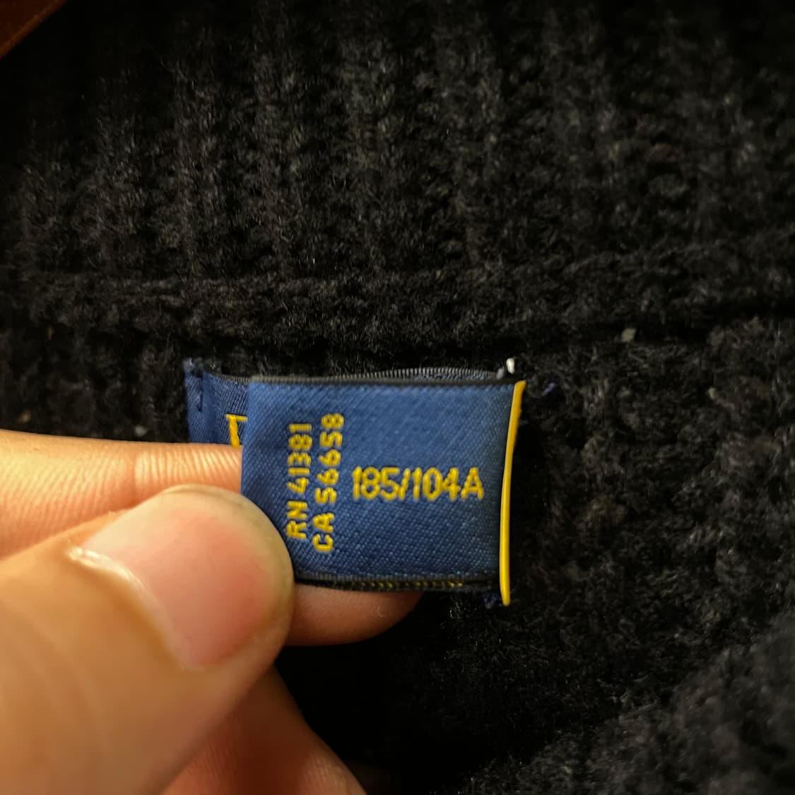 폴로 랄프로렌 신형 라벨 헤비 울 모크 넥 니트 스웨터 컨트리 상품이미지8