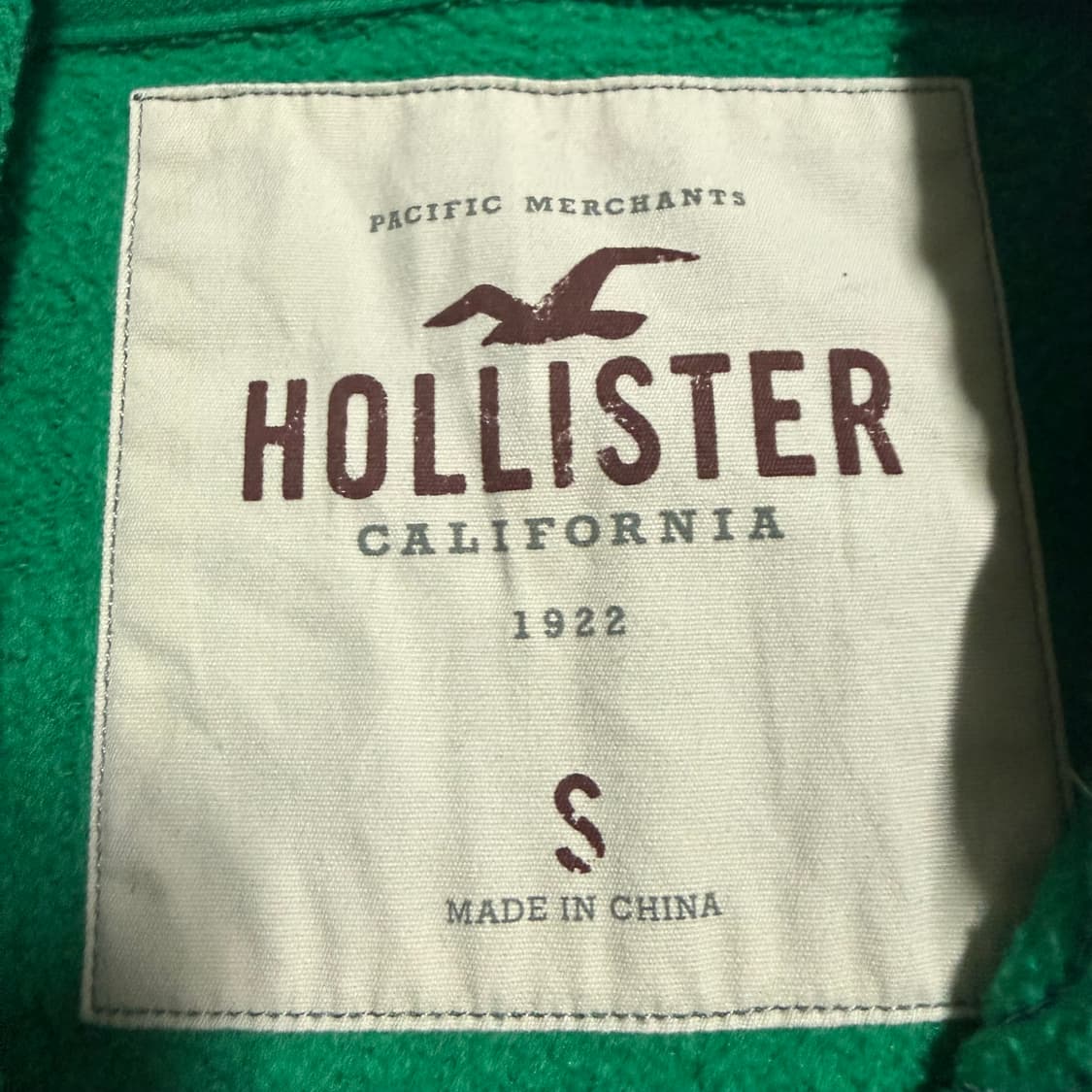 홀리스터 초록색 후드집업 s 상품이미지3