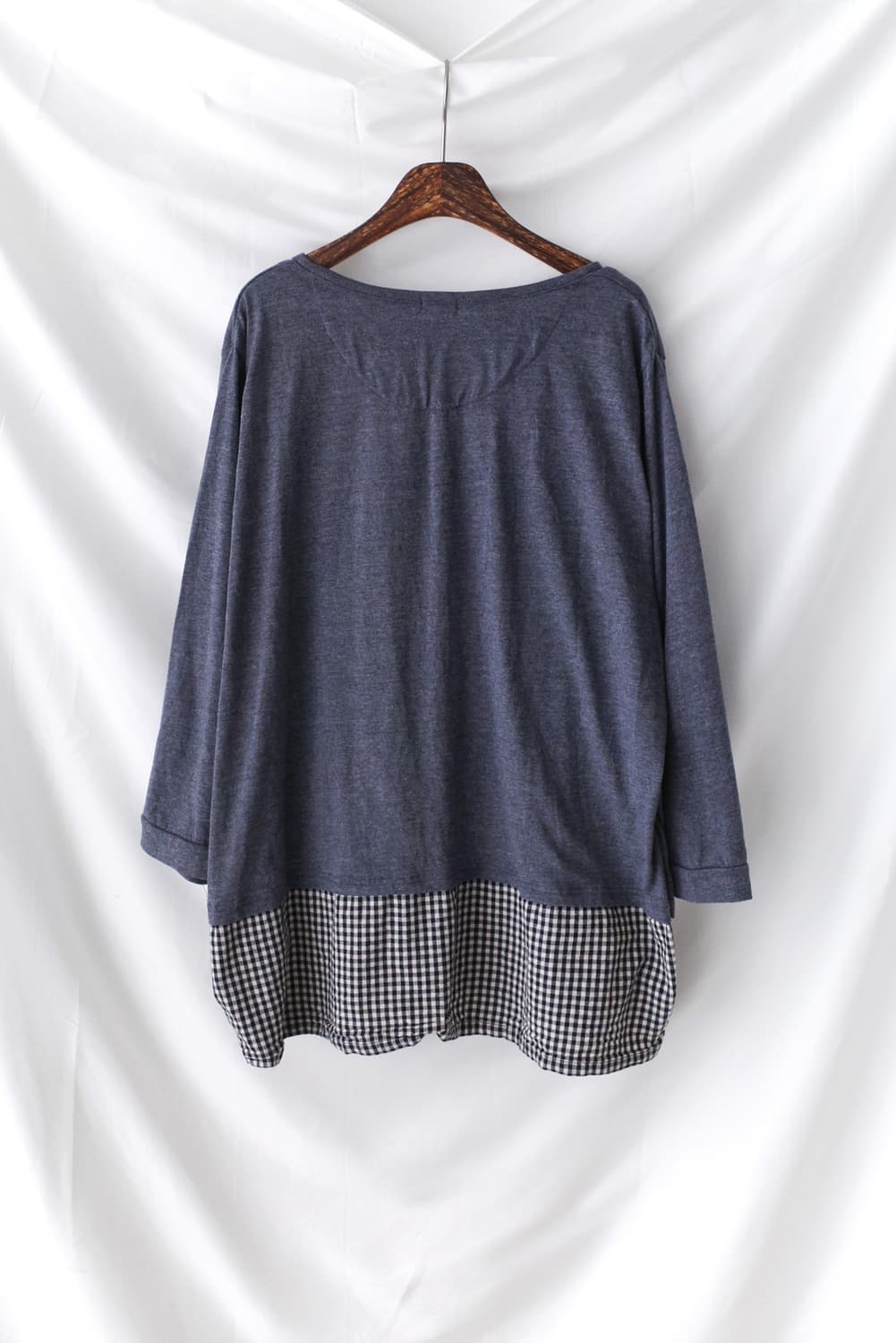 check layered long sleeve 상품이미지2