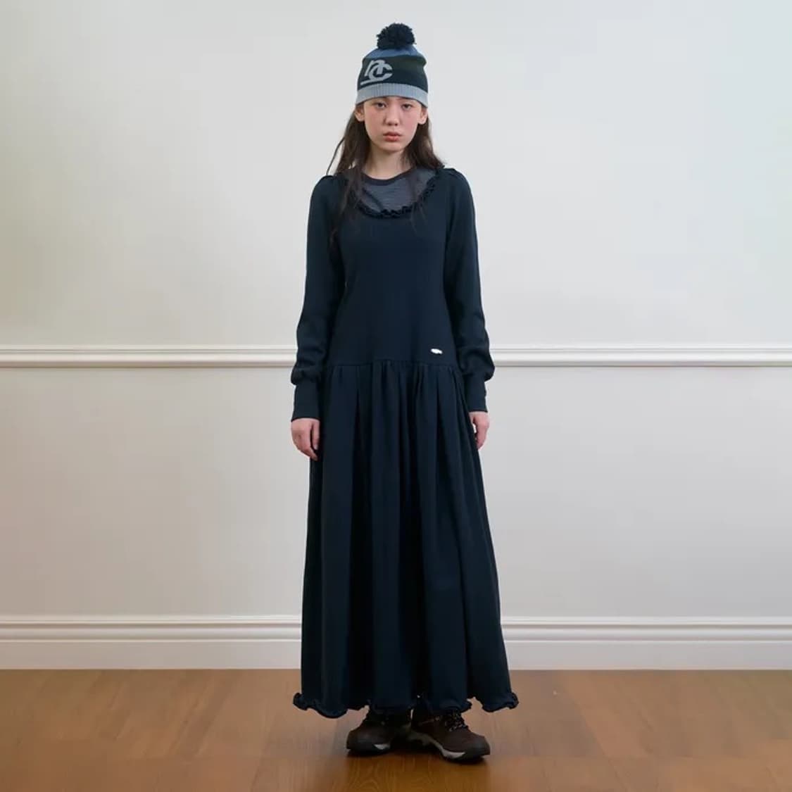 노컨텐츠 프릴 맥시 드레스 상품이미지1