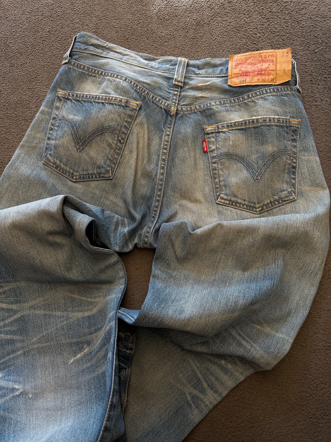 리바이스 501 데미지 스트레이트 처분  상품이미지3