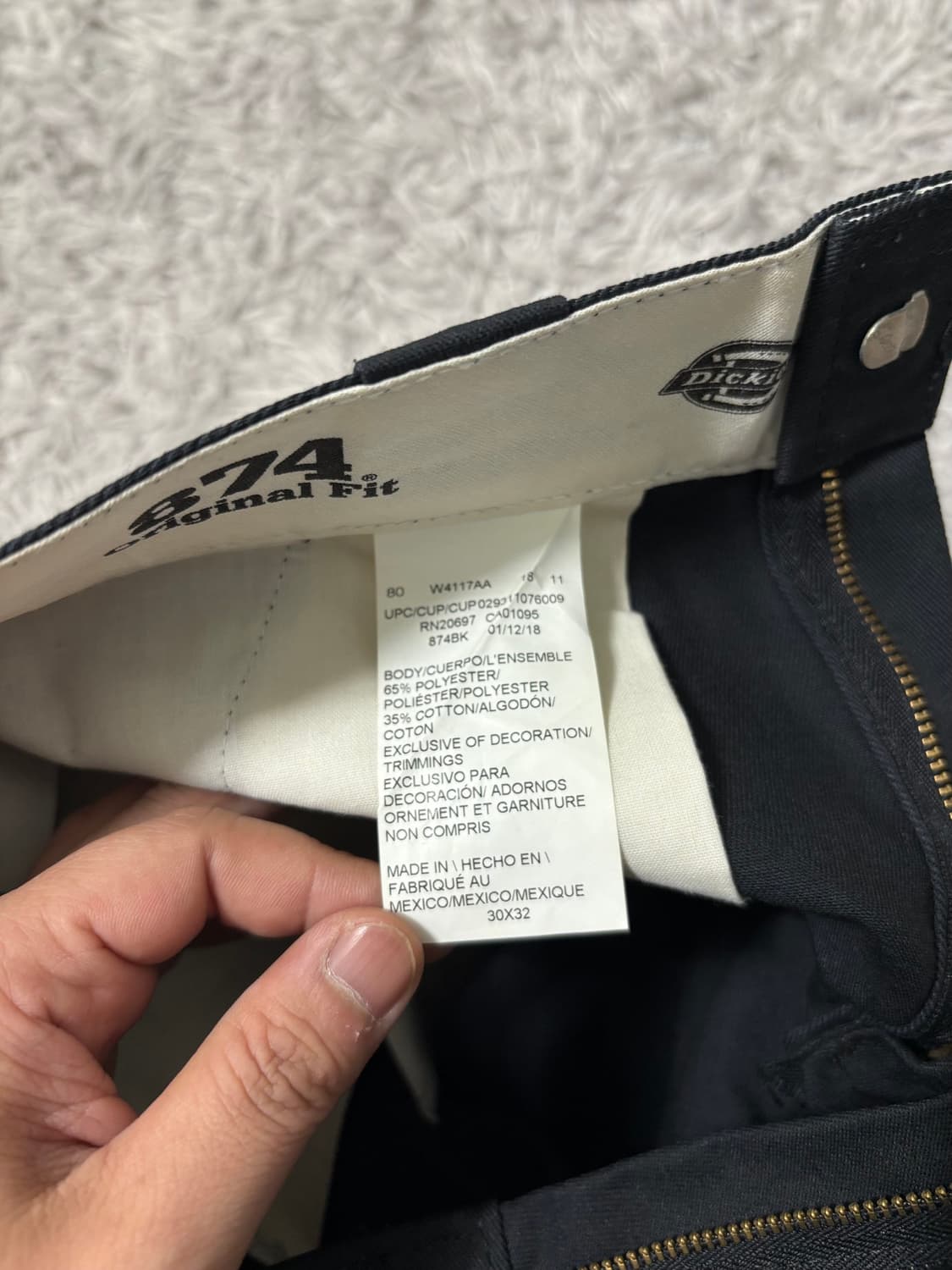 디키즈 블랙 오리지날 874 상품이미지5