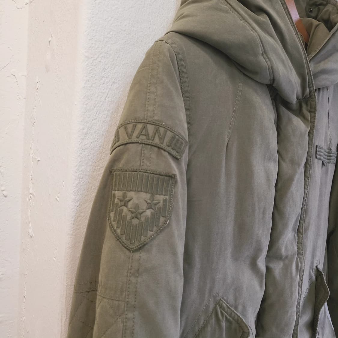 Vanake 여성 덕다운 야상 패딩점퍼 M 상품이미지4