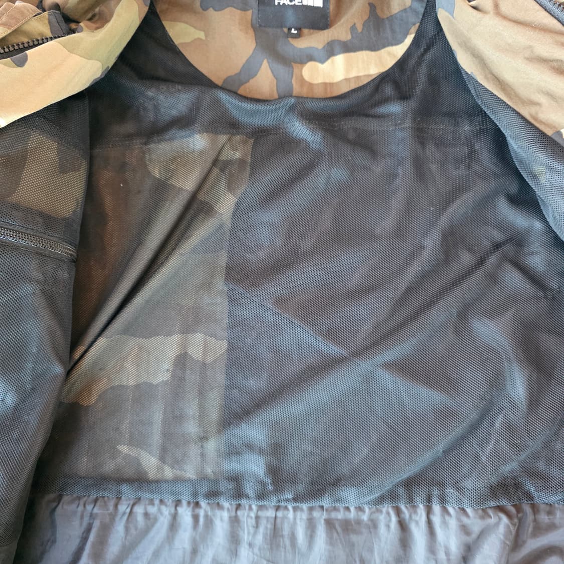 일본판 노스페이스 노벨티 카모플라쥬 야상 바람막이 L(105) 상품이미지7