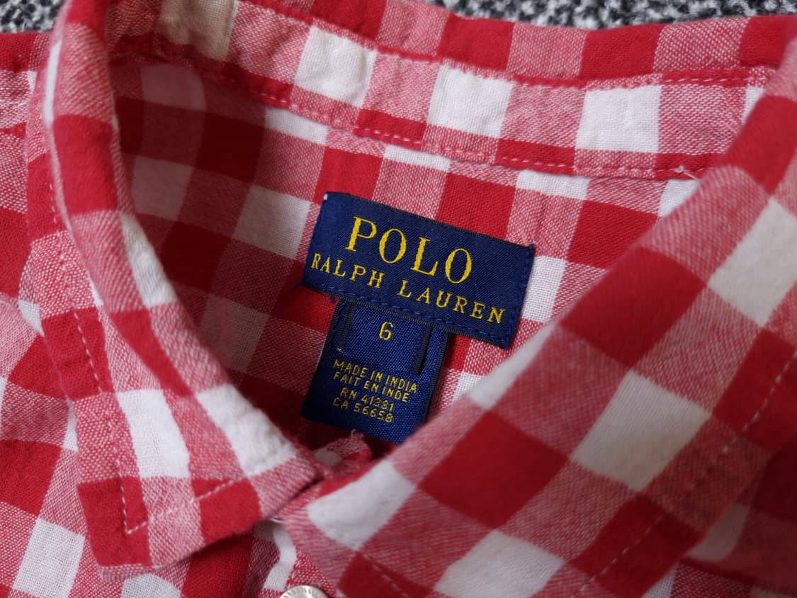 [무료배송][120]폴로 키즈 체크 민소매 블라우스 상품이미지6