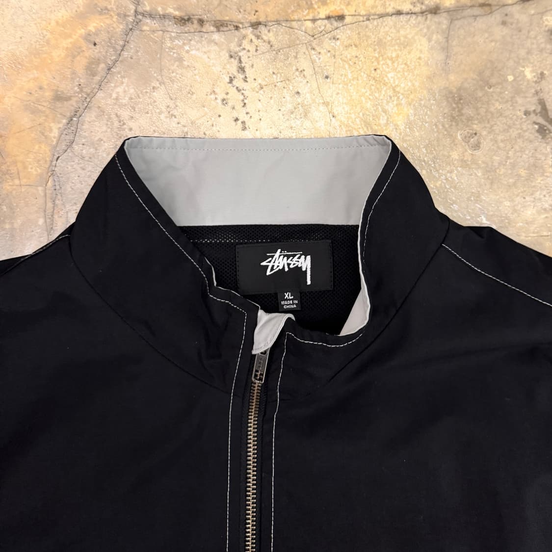 스투시 패널 트랙 자켓 블랙 상품이미지8