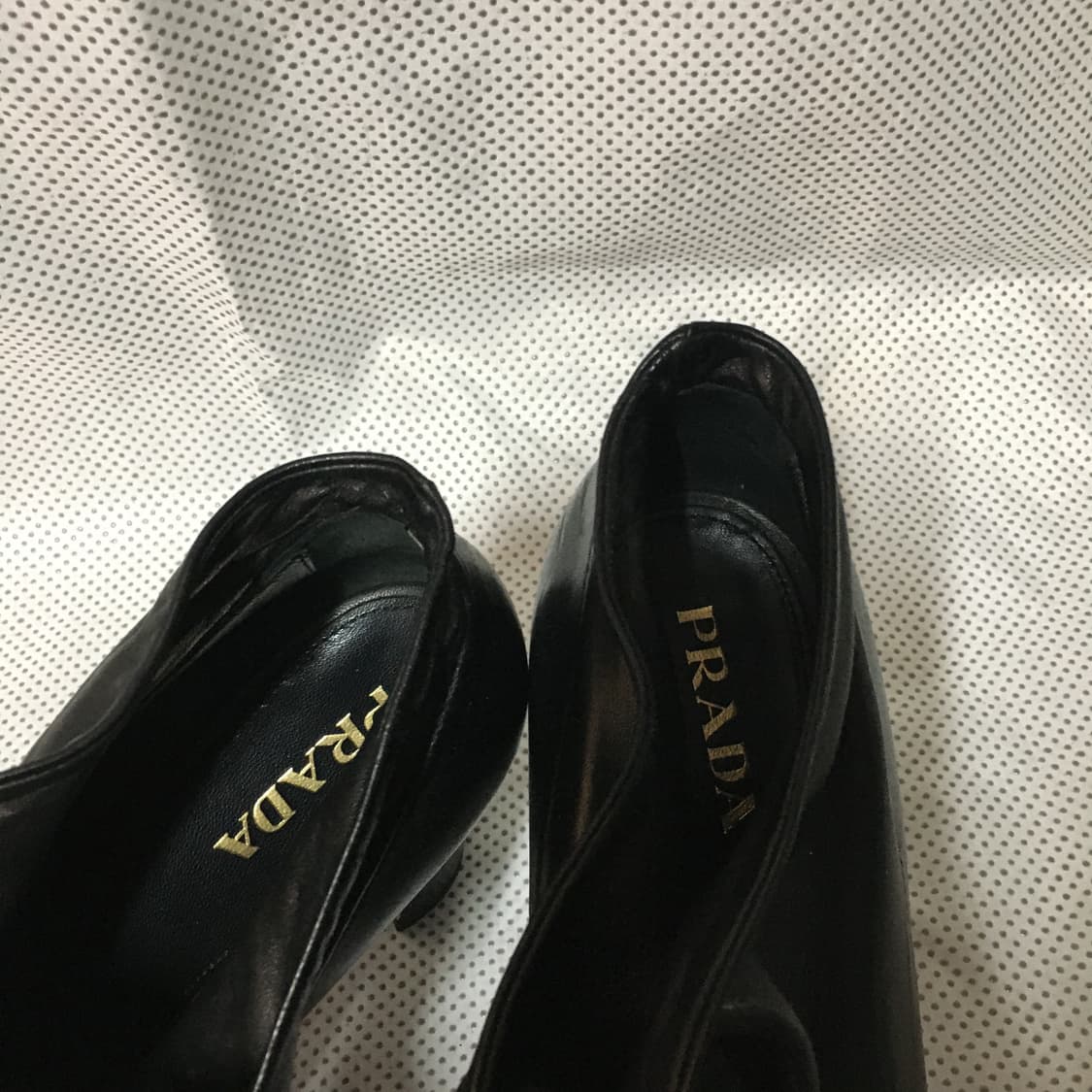 Prada black chunky high heels 상품이미지4