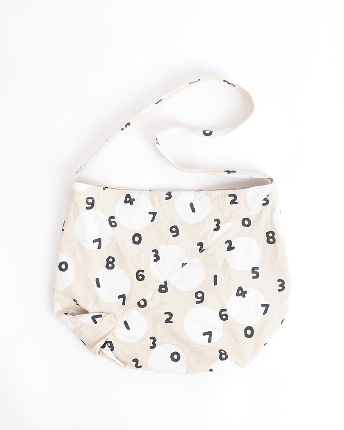 [SOU SOU] 넘버 도트 패턴 캔버스 숄더백 상품이미지4