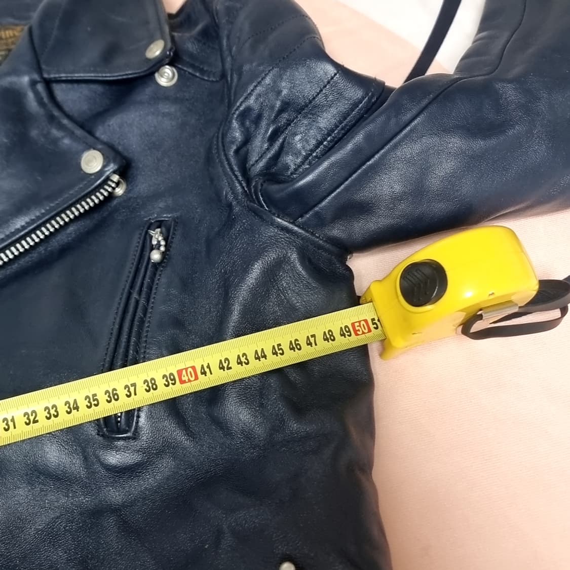 디아프바인 블루 소가죽 라이더 자켓(95) 상품이미지8