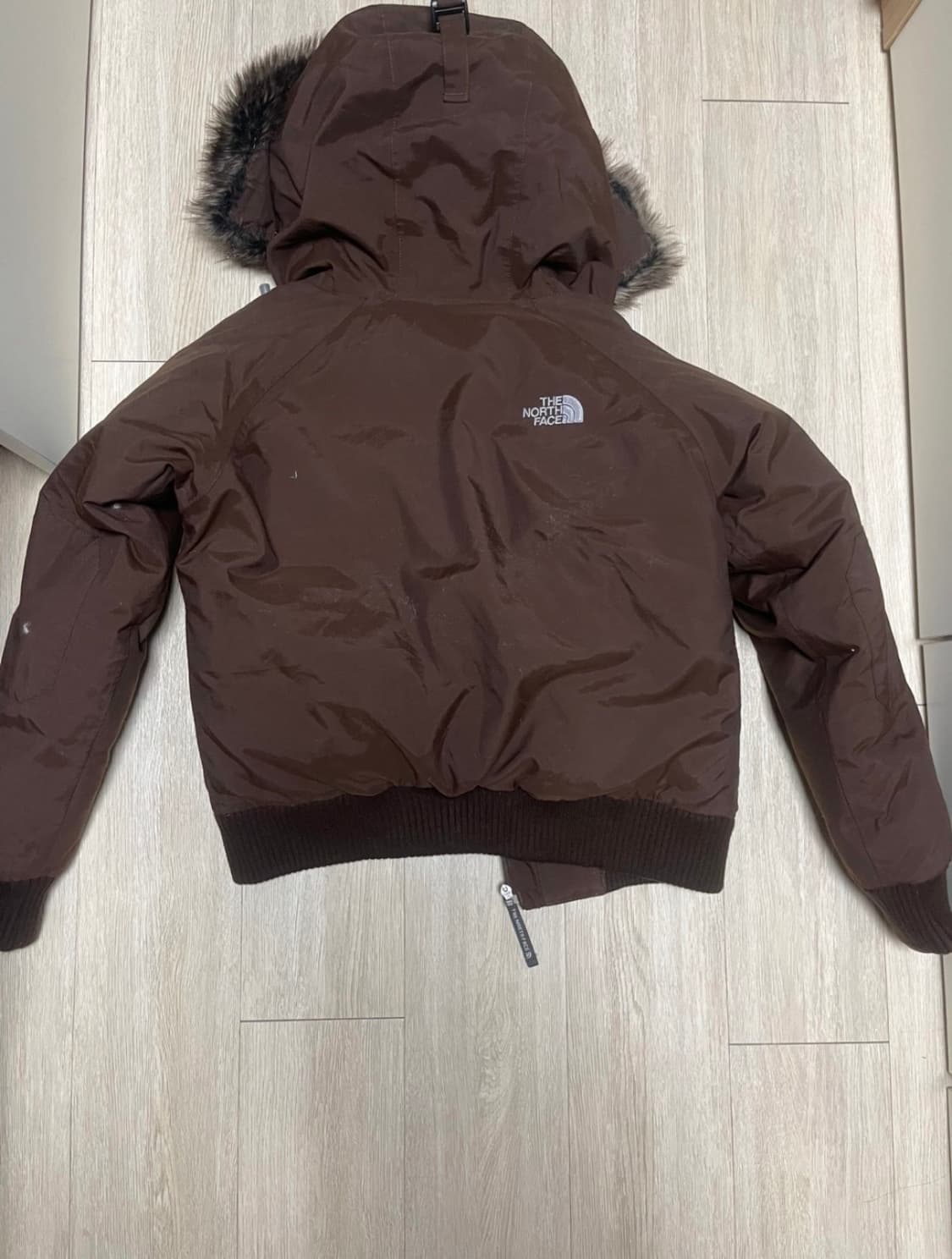 노스페이스 브라운 숏패딩 급처 상품이미지1