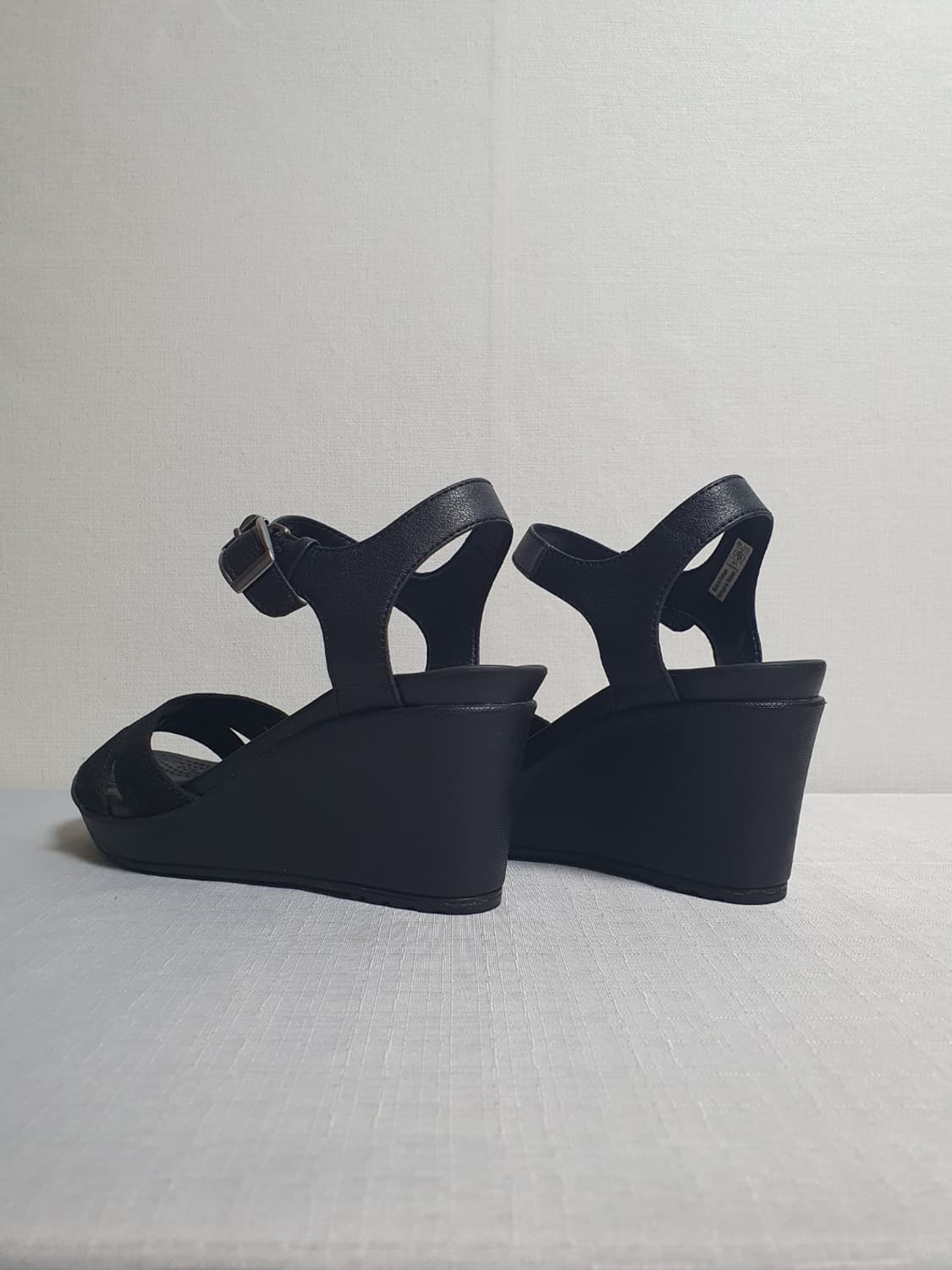 230mm 크록스 레이2 웨지힐샌들 블랙 W6 상품이미지6