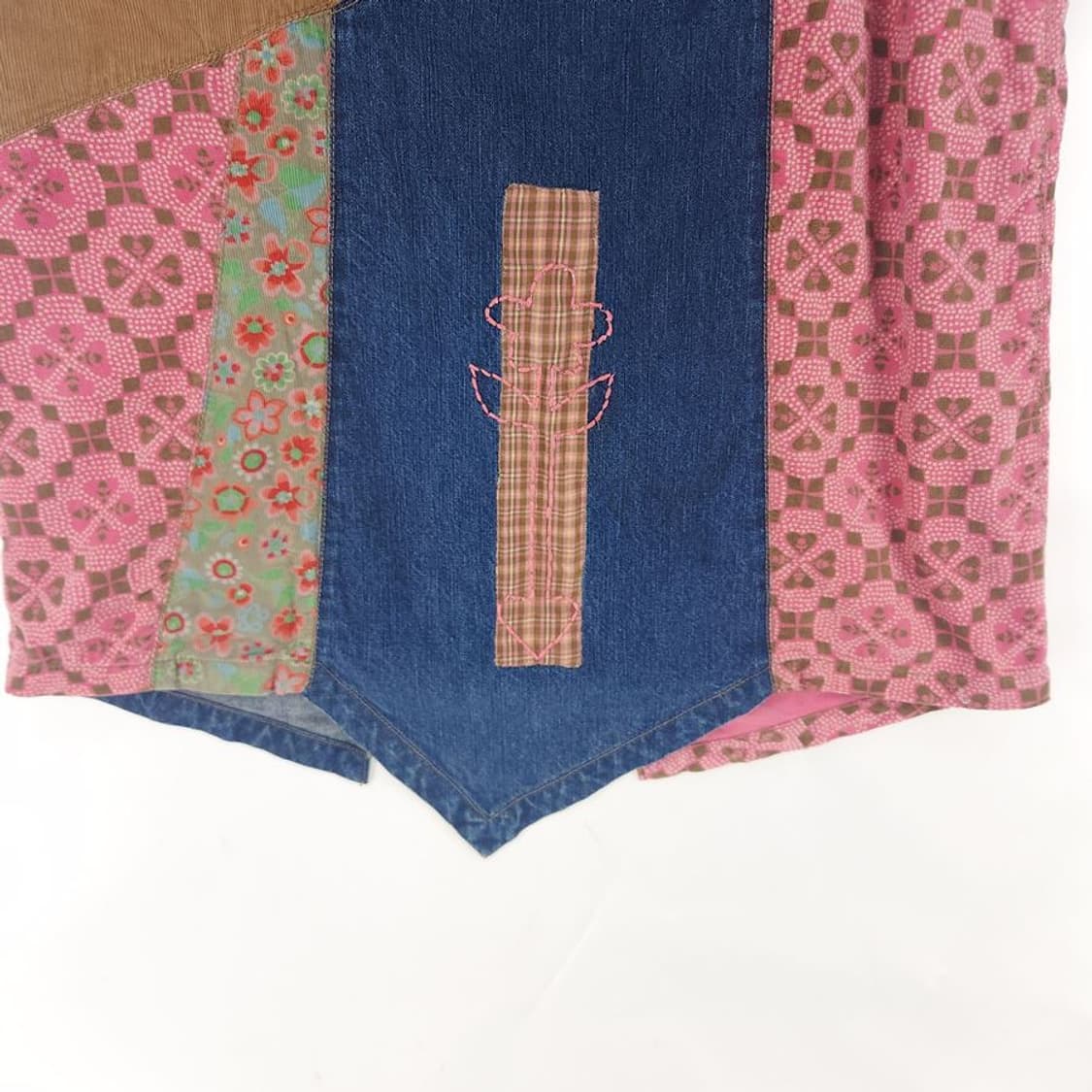 [여36]오일릴리 자수 데님 스커트[Y61-143] 상품이미지3