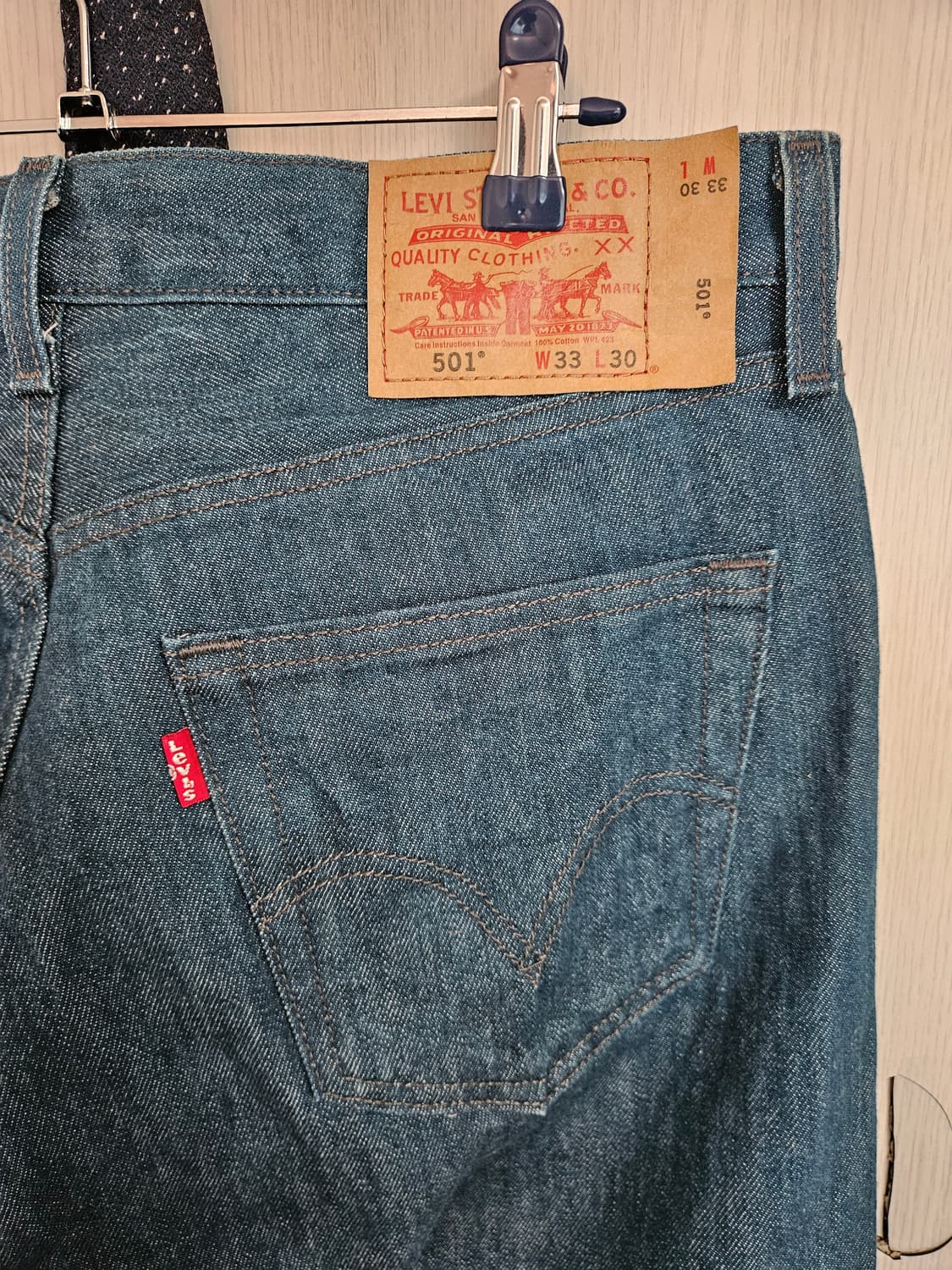 Levis 501 33x30 크롭 리바이스 상품이미지3