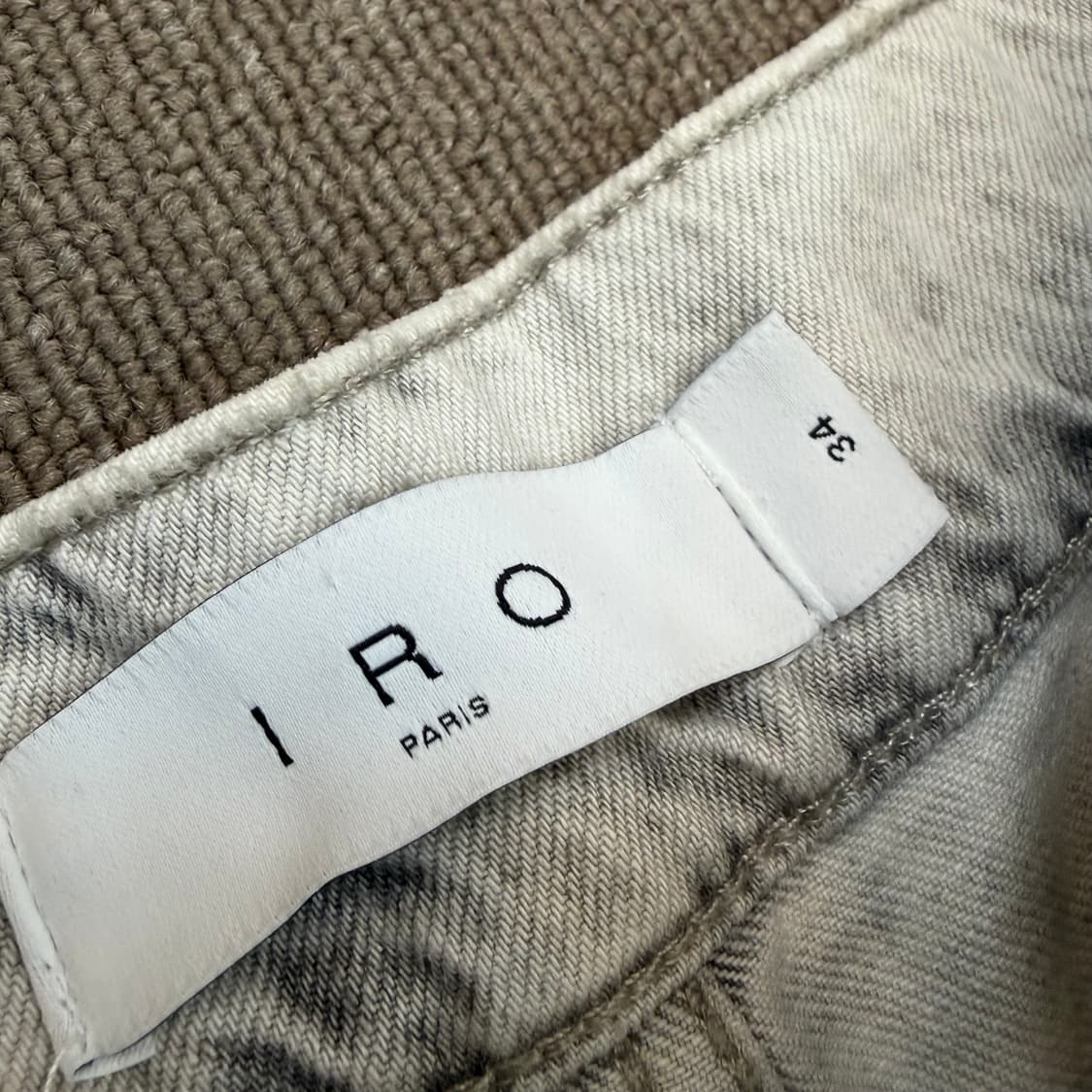 IRO paris 이로 우먼스 하이웨스트 그레이 데님  상품이미지3