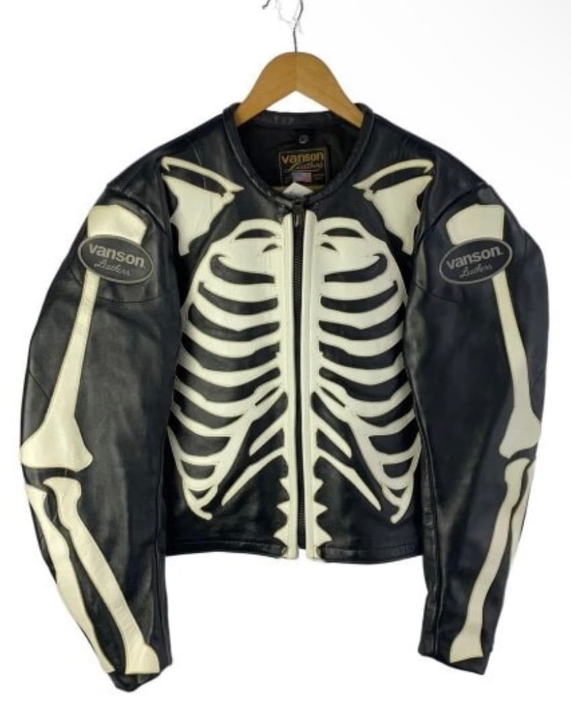 밴슨 레더 스켈레톤 자켓 상품이미지1