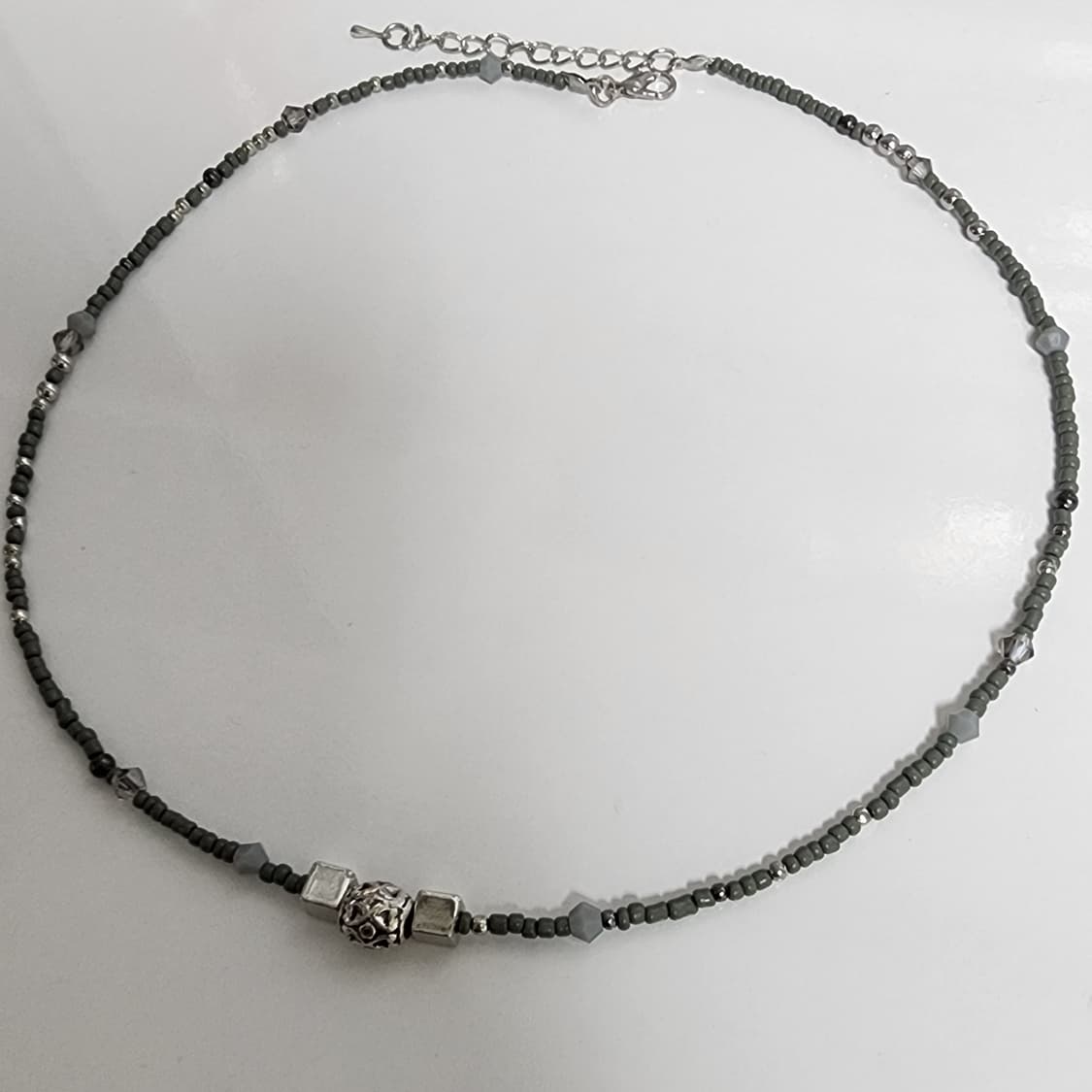 남자 짙회색 포인트 목걸이 상품이미지2