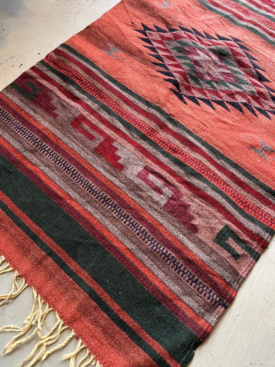 빈티지 아즈텍 웨스턴 오리엔탈 러그 상품이미지3