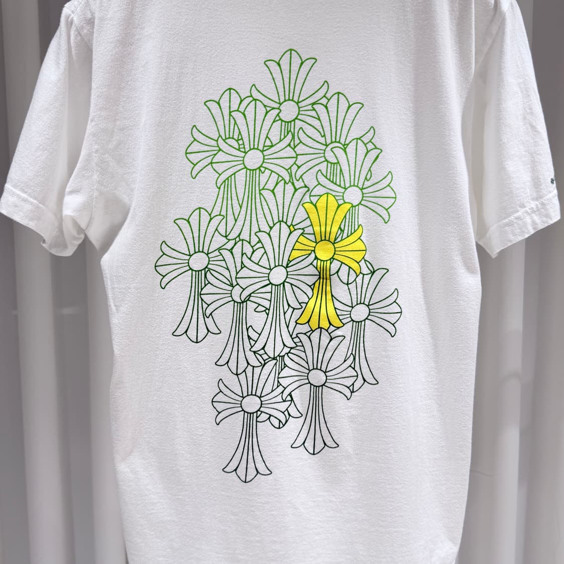 (A+/M) / 크롬하츠 크로스 멀티컬러 세메터리 티셔츠 화이트 상품이미지6