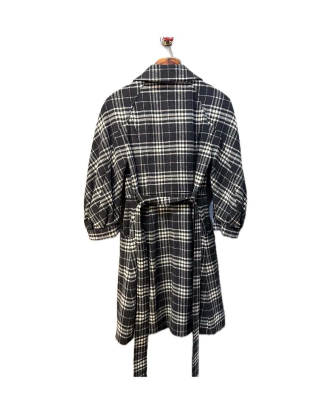 7부  체크 코트 상품이미지3