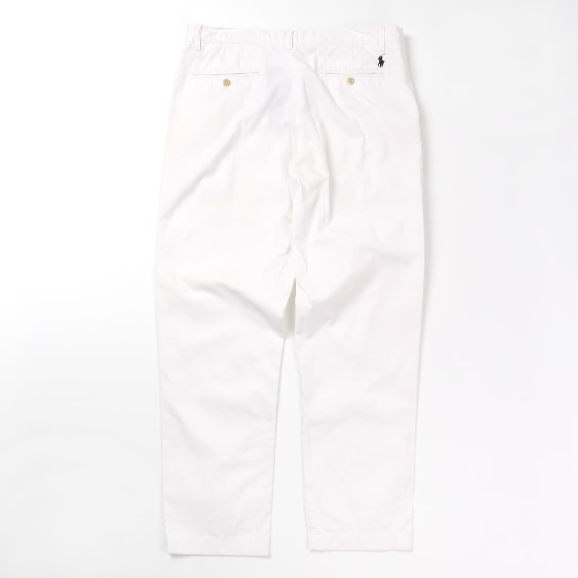 폴로 화이트 스트레이트 코튼 팬츠   상품이미지3