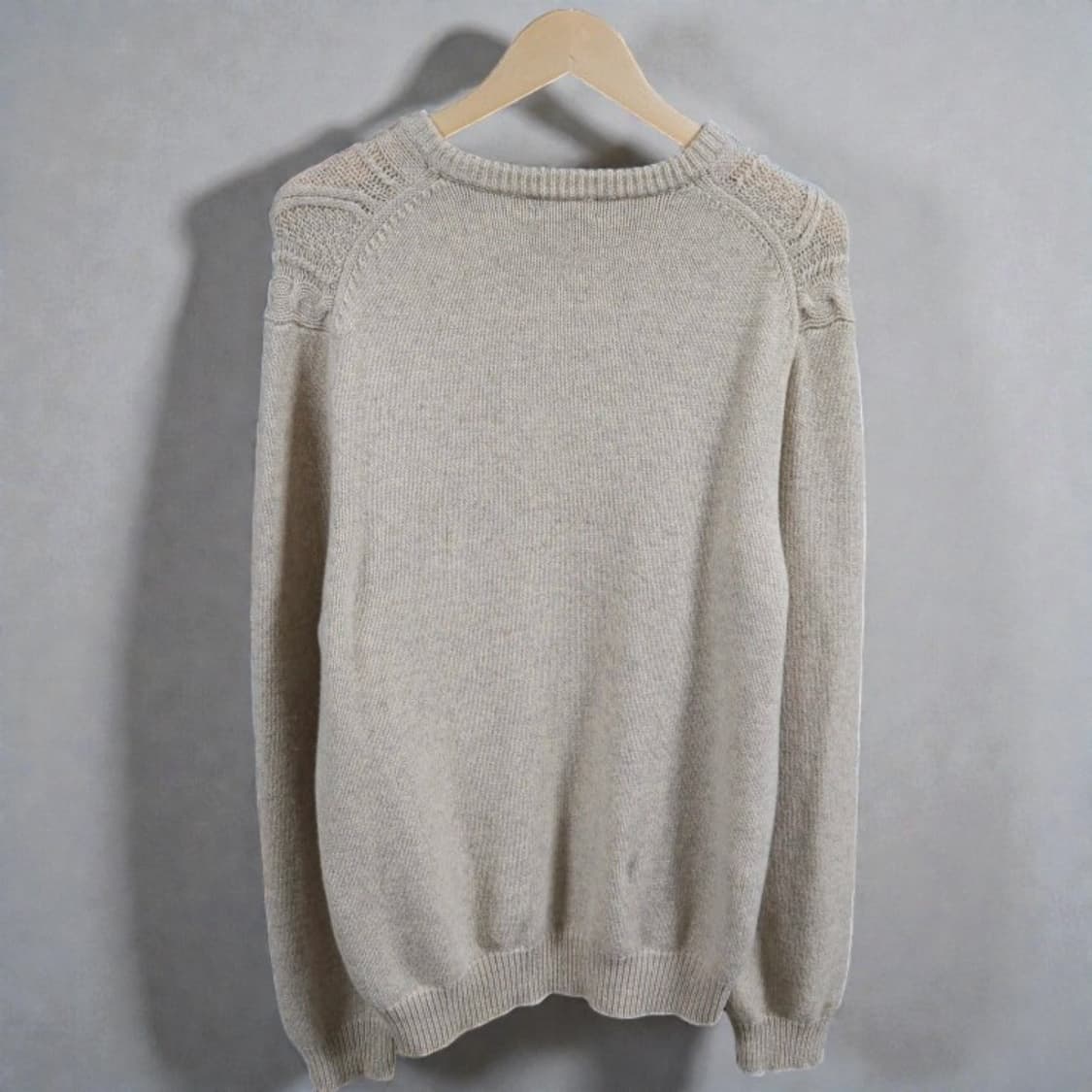 110)BROOKS BROTHERS 브룩스브라더스 케이블 니트 베이지 상품이미지3