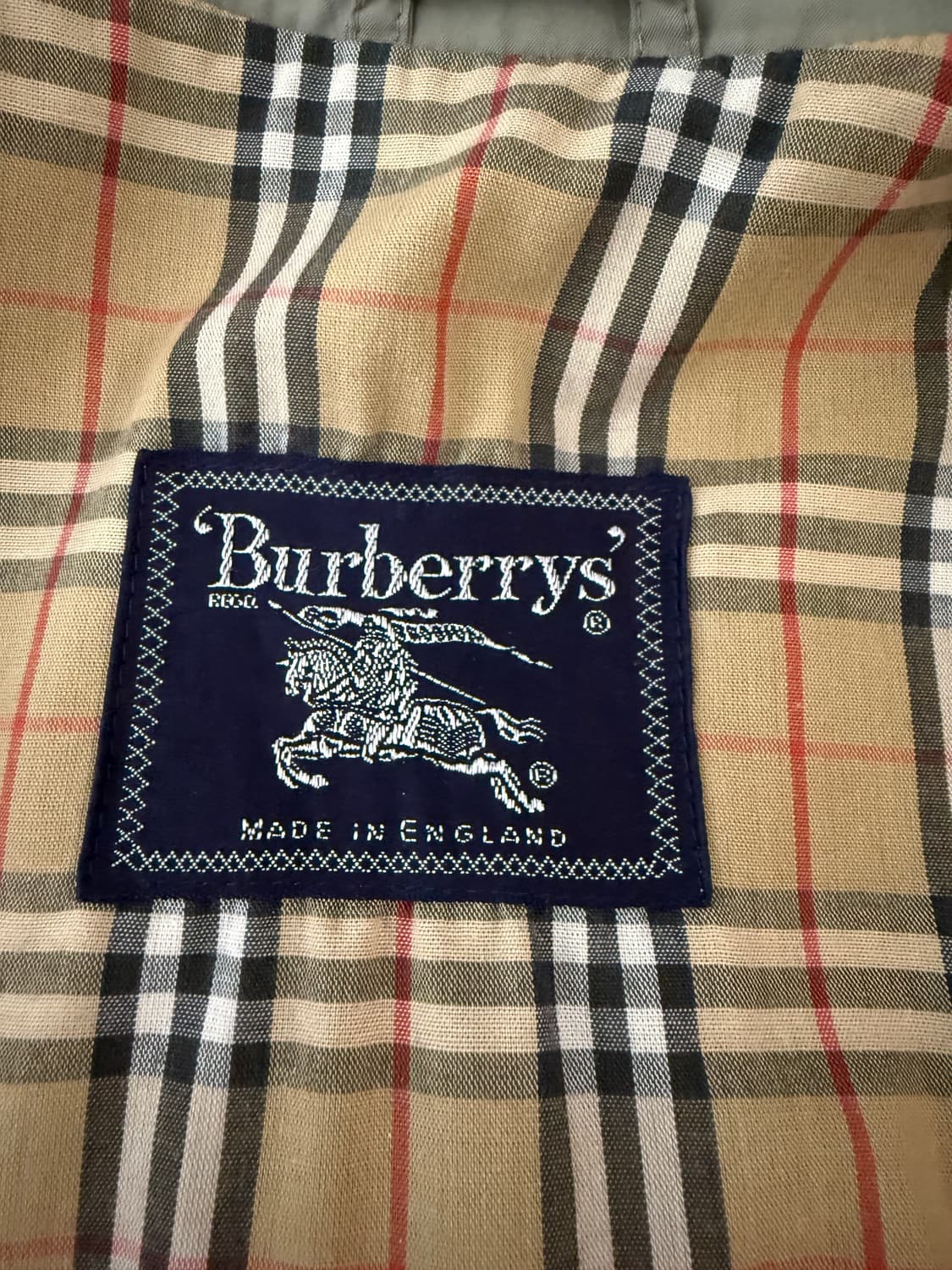 버버리 빈티지 노바 체크 안감 재킷 (S) 상품이미지5