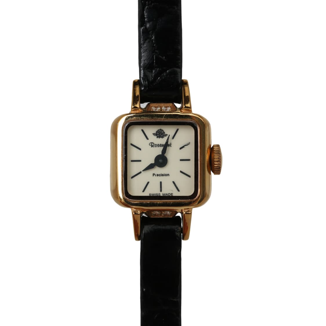 로즈몽 금장 스퀘어 스틸 가죽 시계 미니시계 RS#5-06 상품이미지6