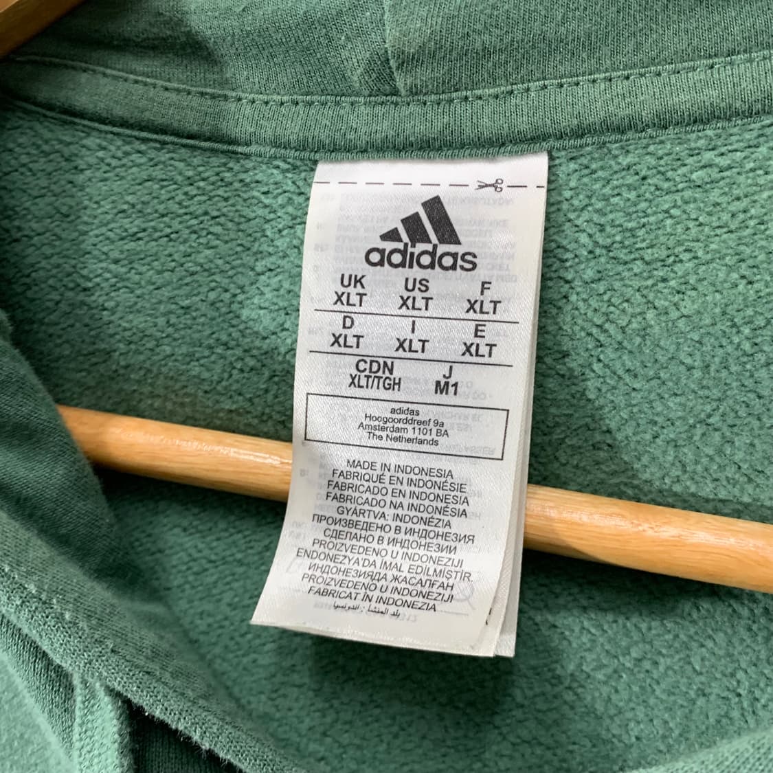 아디다스 올드스쿨 그린 후드티  상품이미지3