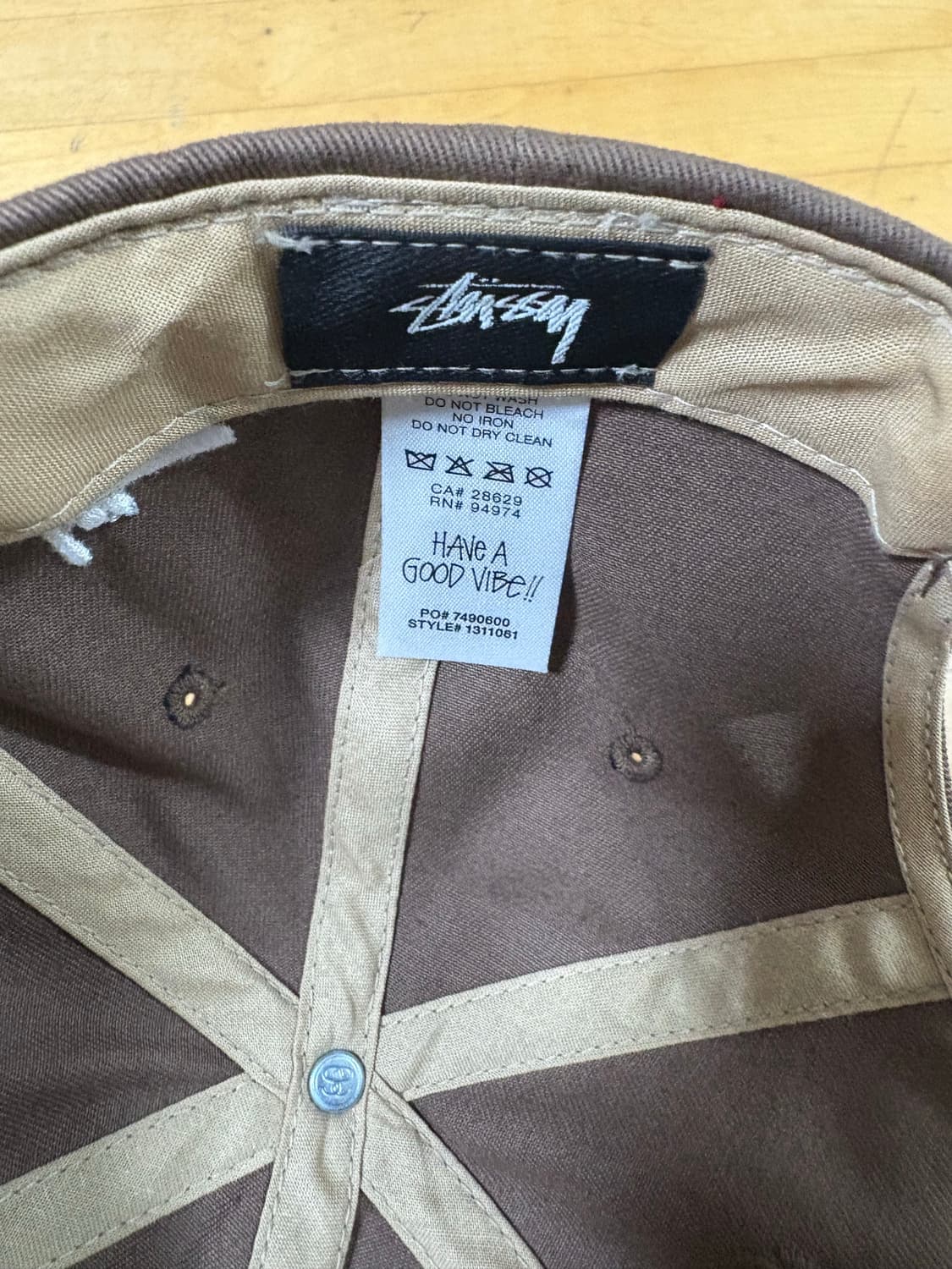 스투시 셔닐 s 로우 캡 브라운 상품이미지3