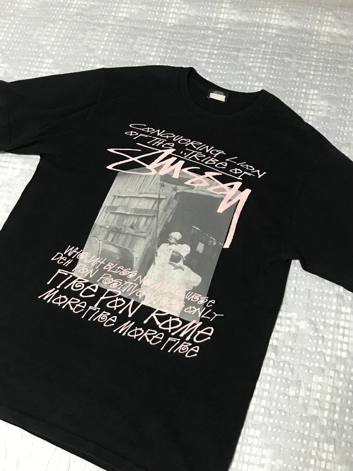 (무배) 올드 스투시 반팔 핑크 상품이미지1