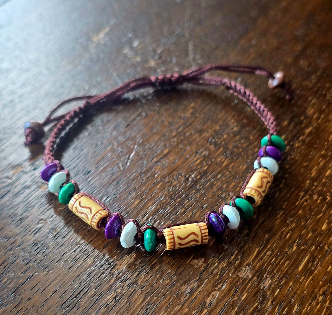 보헤미안 마크라메 비즈 매듭 팔찌 상품이미지1