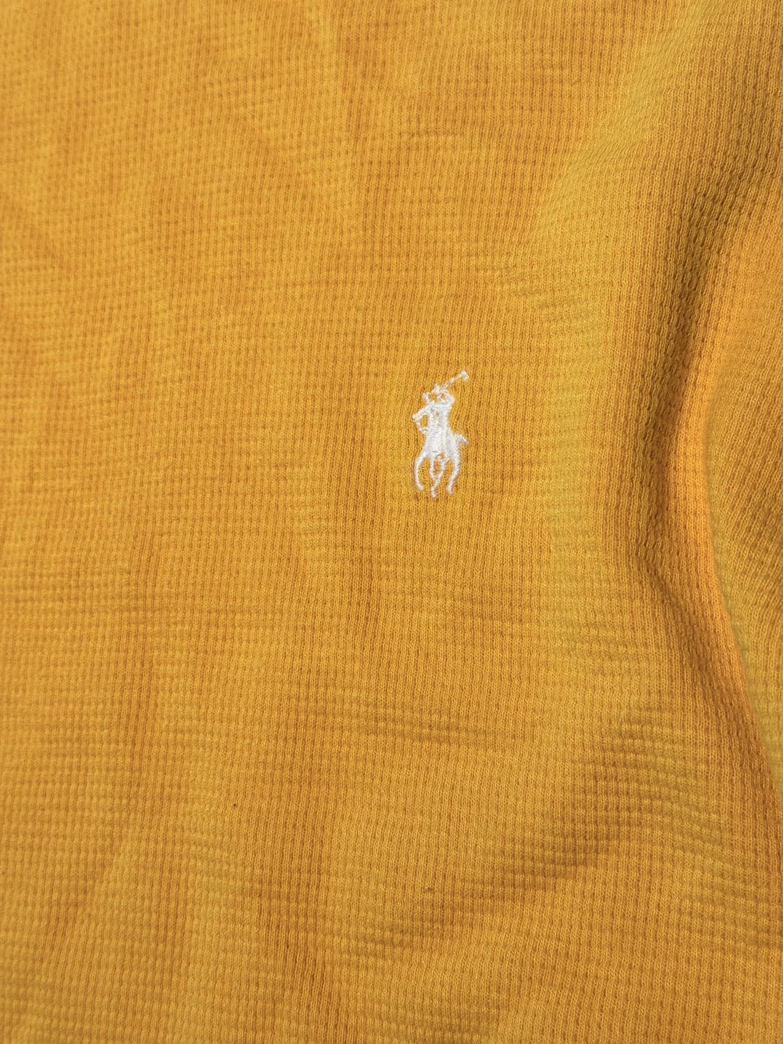 폴로 랄프로렌 옐로우 와플 긴팔 티셔츠 남성 L 상품이미지3