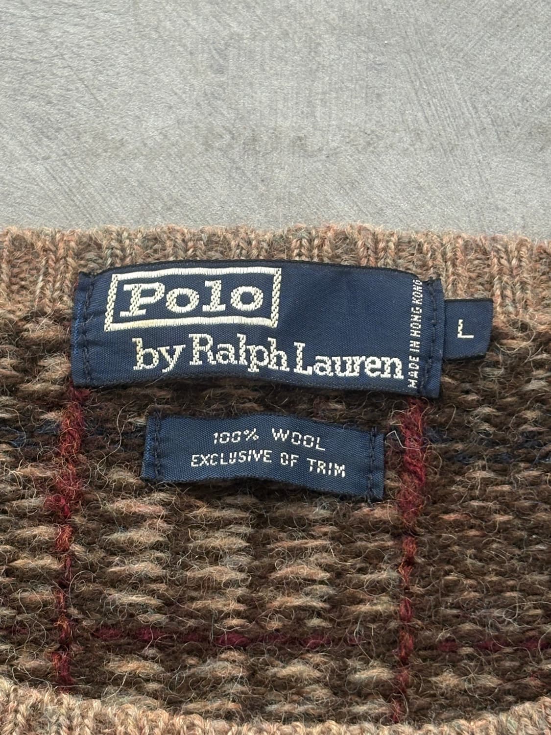 Polo 폴로 랄프로렌 90‘s 울 타탄 체크 니트 상품이미지7