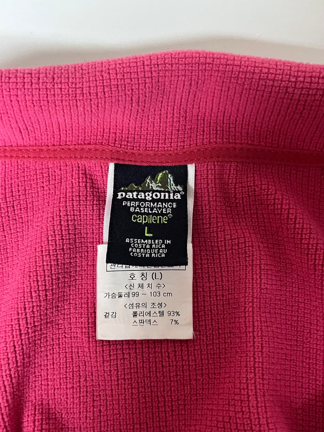L) 파타고니아 올드스쿨 반집업 핑크 상품이미지4